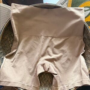 Jockey Nude/Taupe High-Waist Shapewear Shorts